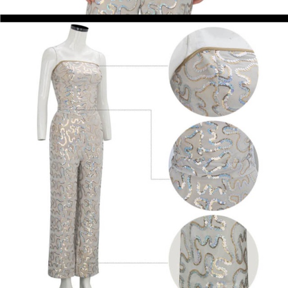 New custom barbie disco sequin jumpsuit - Picture 5 of 6